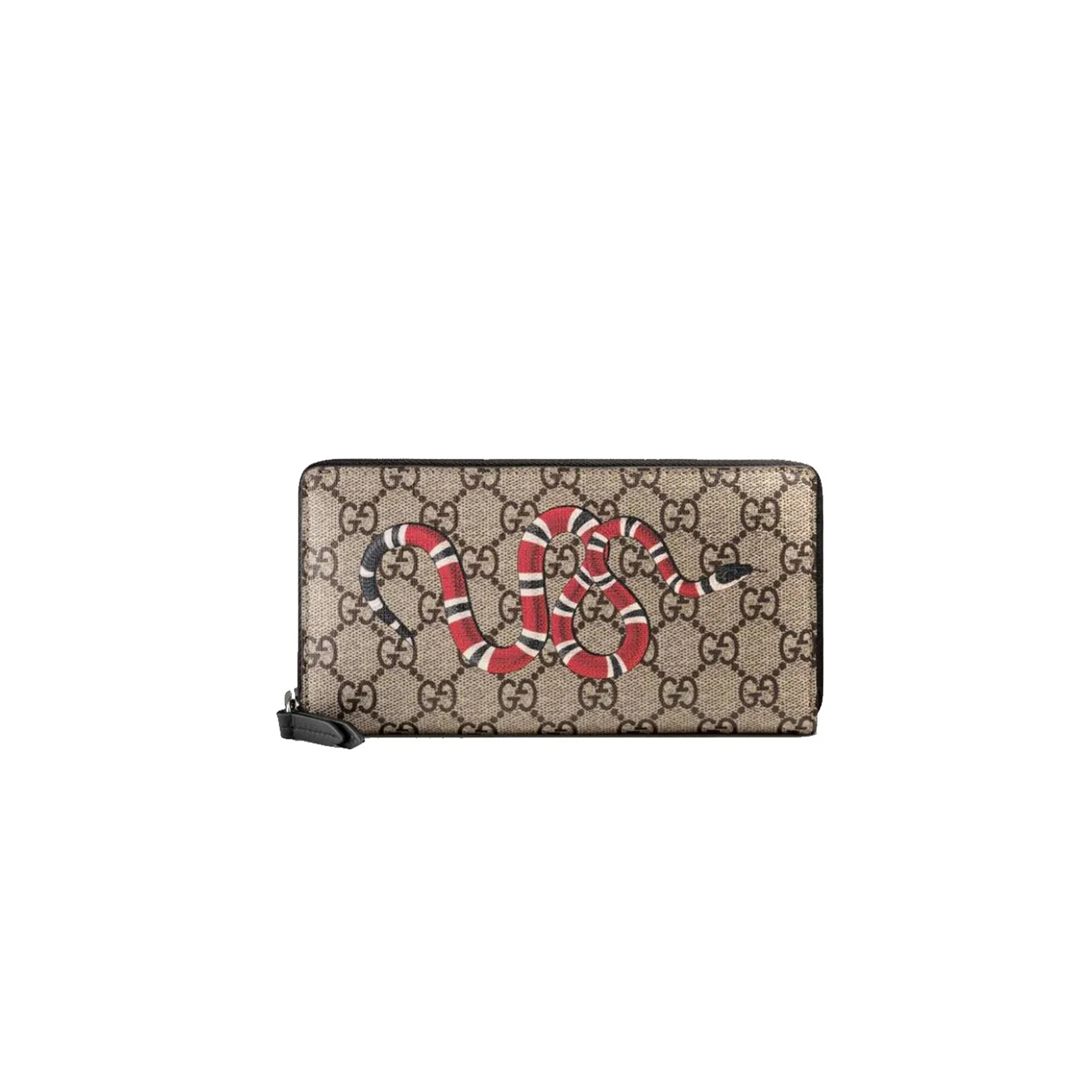 GUCCI GG SUPREME ROUND ZIPPER LONG WALLET 451273 (19*10*2.5cm)